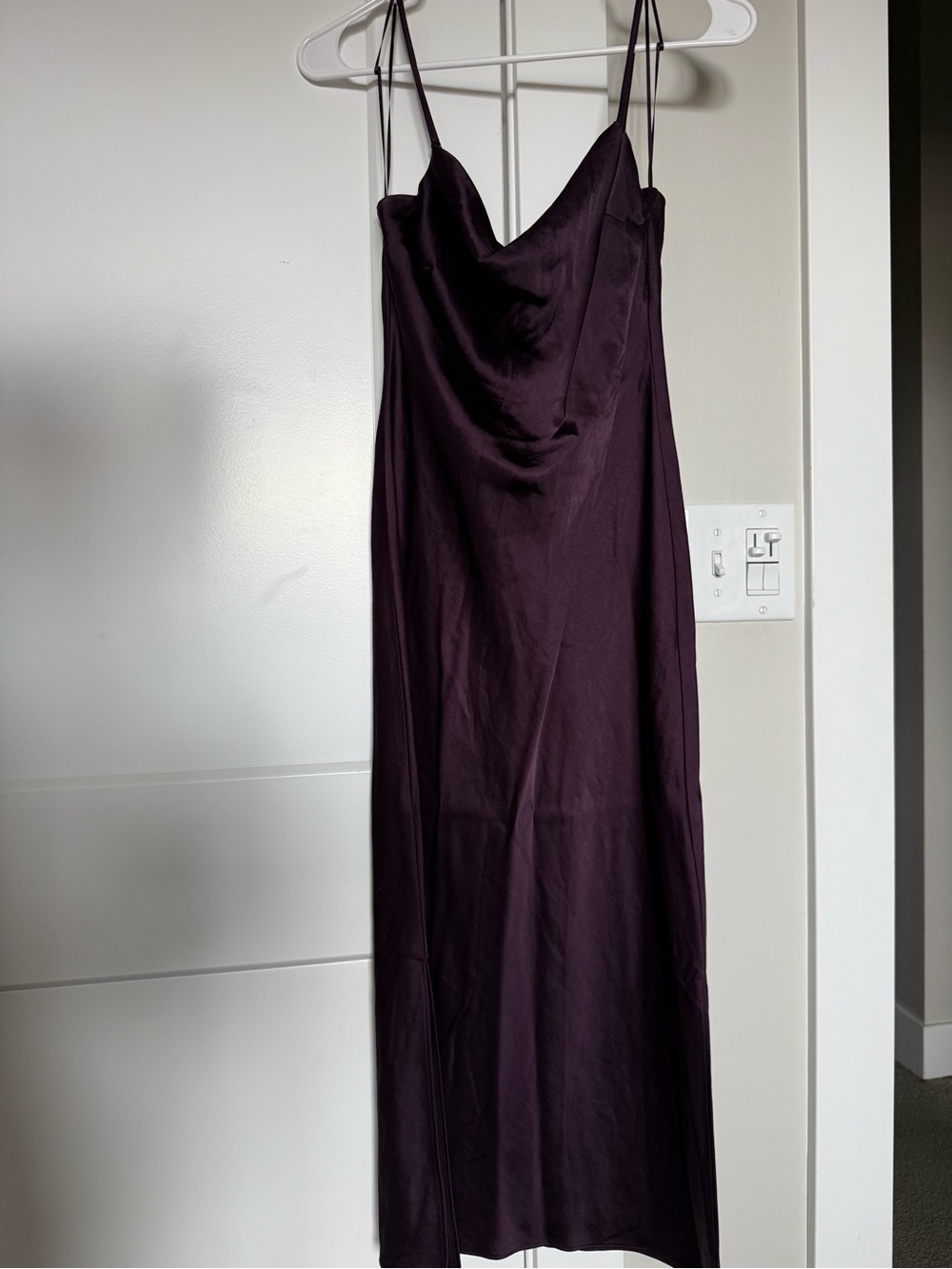 Express Satin Purple Slip Dress